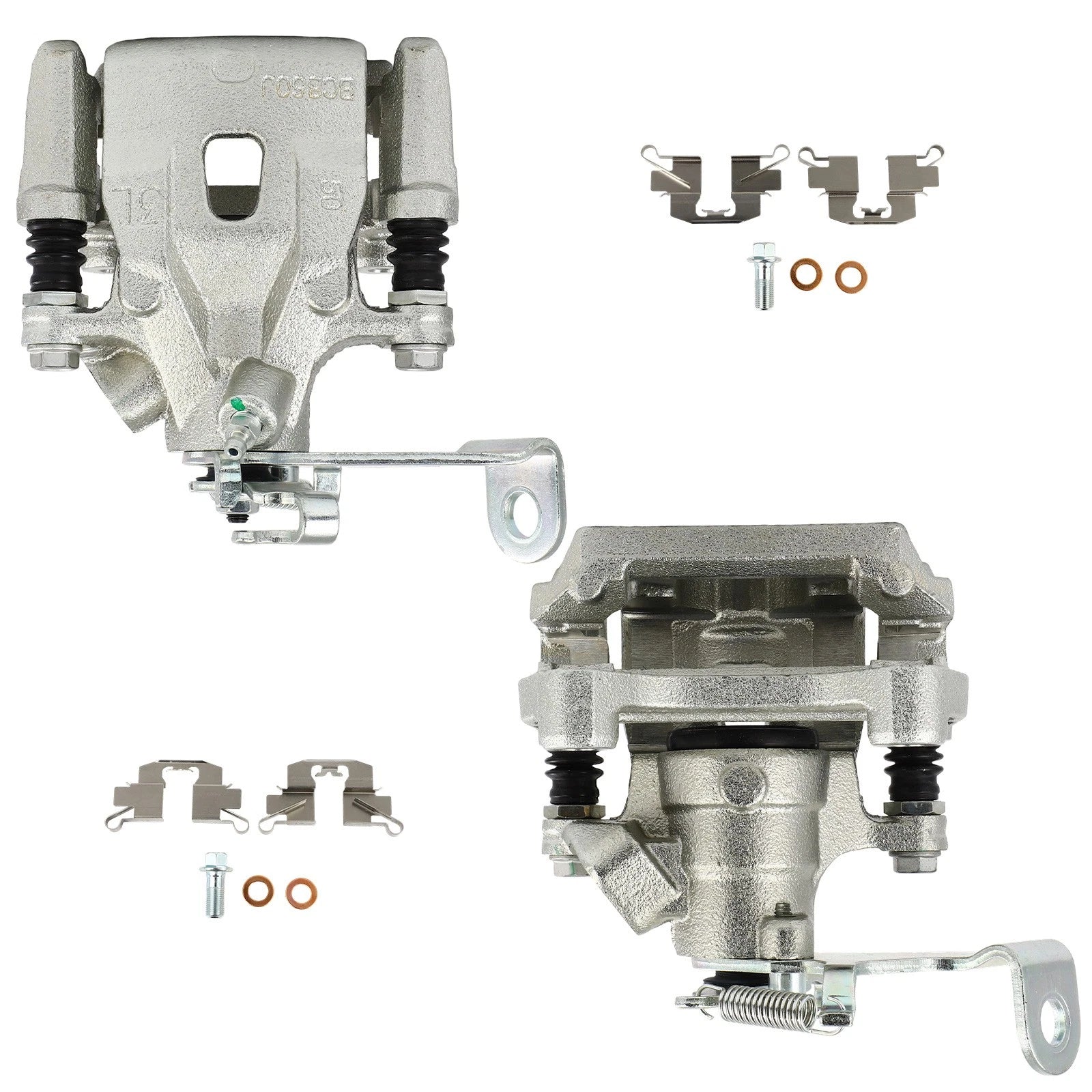 Set of 2 Rear Brake Calipers with Bracket for Mazda CX-5 (2013–2015)