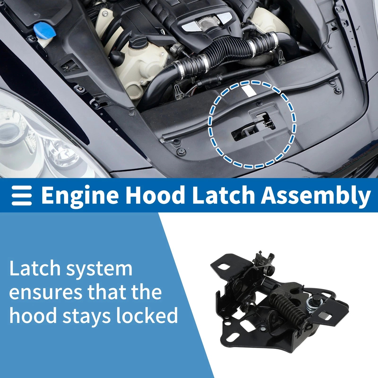 Hood Latch Assembly for Volkswagen Passat (1996–2000) 3B0823509T