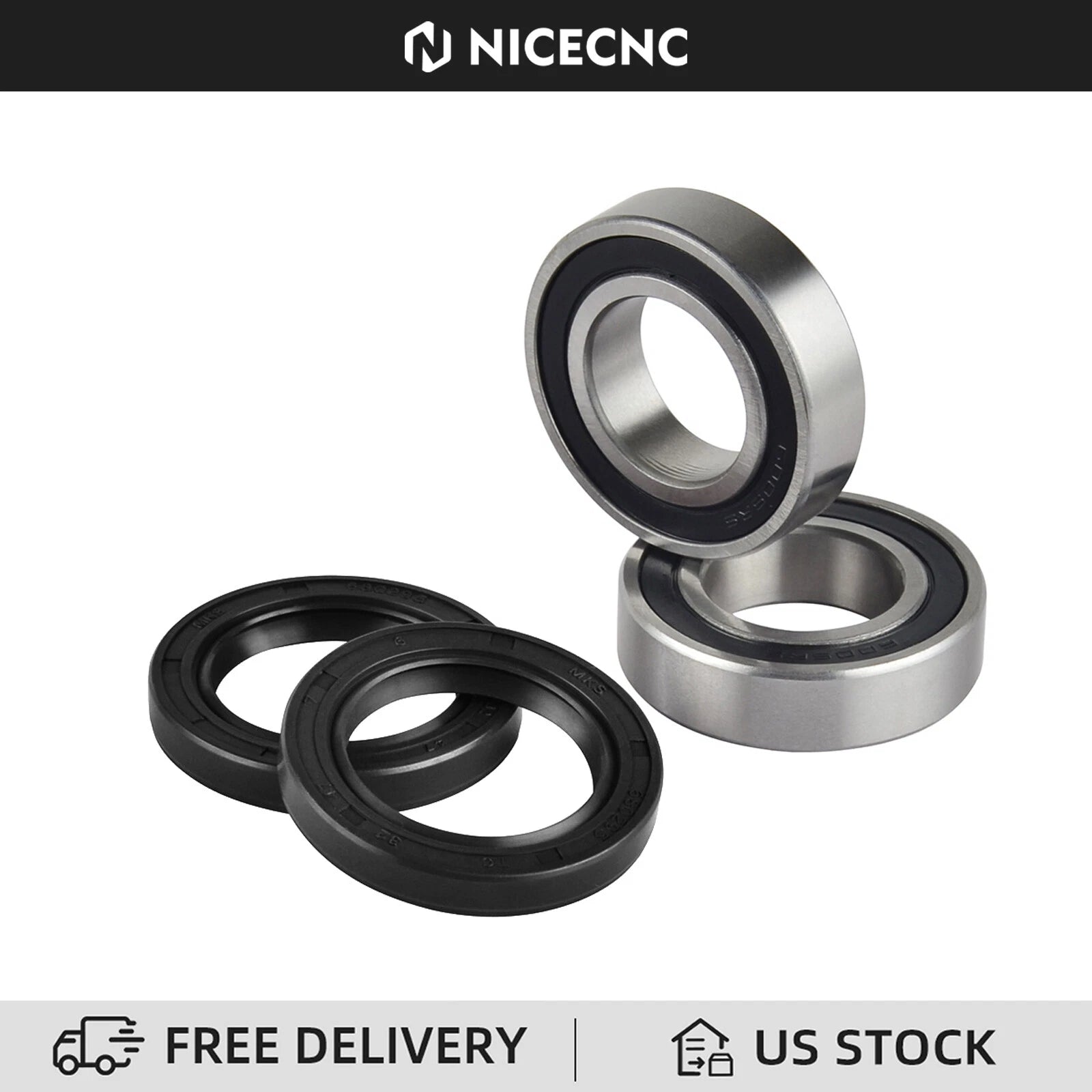 Rear Wheel Bearings Seals Kit for KTM 250 300 350 450 EXC F SX XC F (2003–2018)