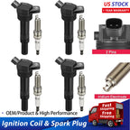Ignition Coil and Iridium Spark Plug Set for Kia Soul (2012–2018)