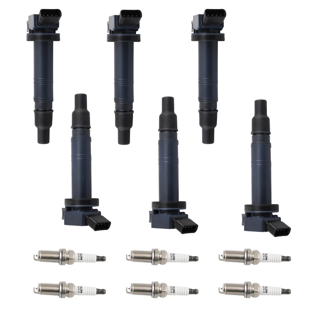 Set of 6 Ignition Coils & Iridium Spark Plugs for Toyota 4Runner Tacoma (2005–2023)