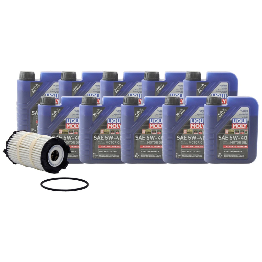 Liqui Moly Synthoil Premium 5W-40 Engine Oil Change Kit for RS4 S8 (2001–2008)