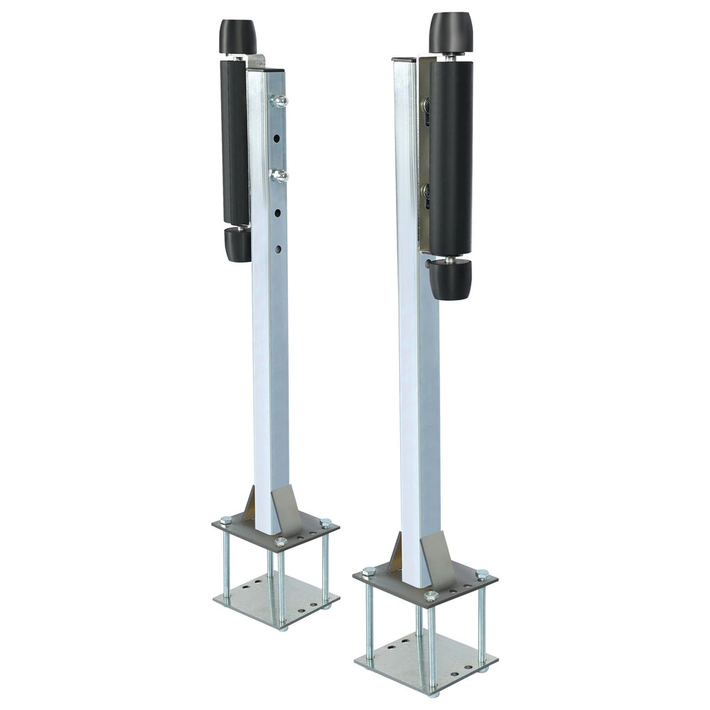 Pair Zinc-Plated Steel Roller Guide-On for Boat Trailer (Sailboat)