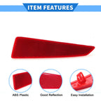 Rear Right Bumper Reflector No. 8191048050 for Lexus RX350 (2016–2019) Red