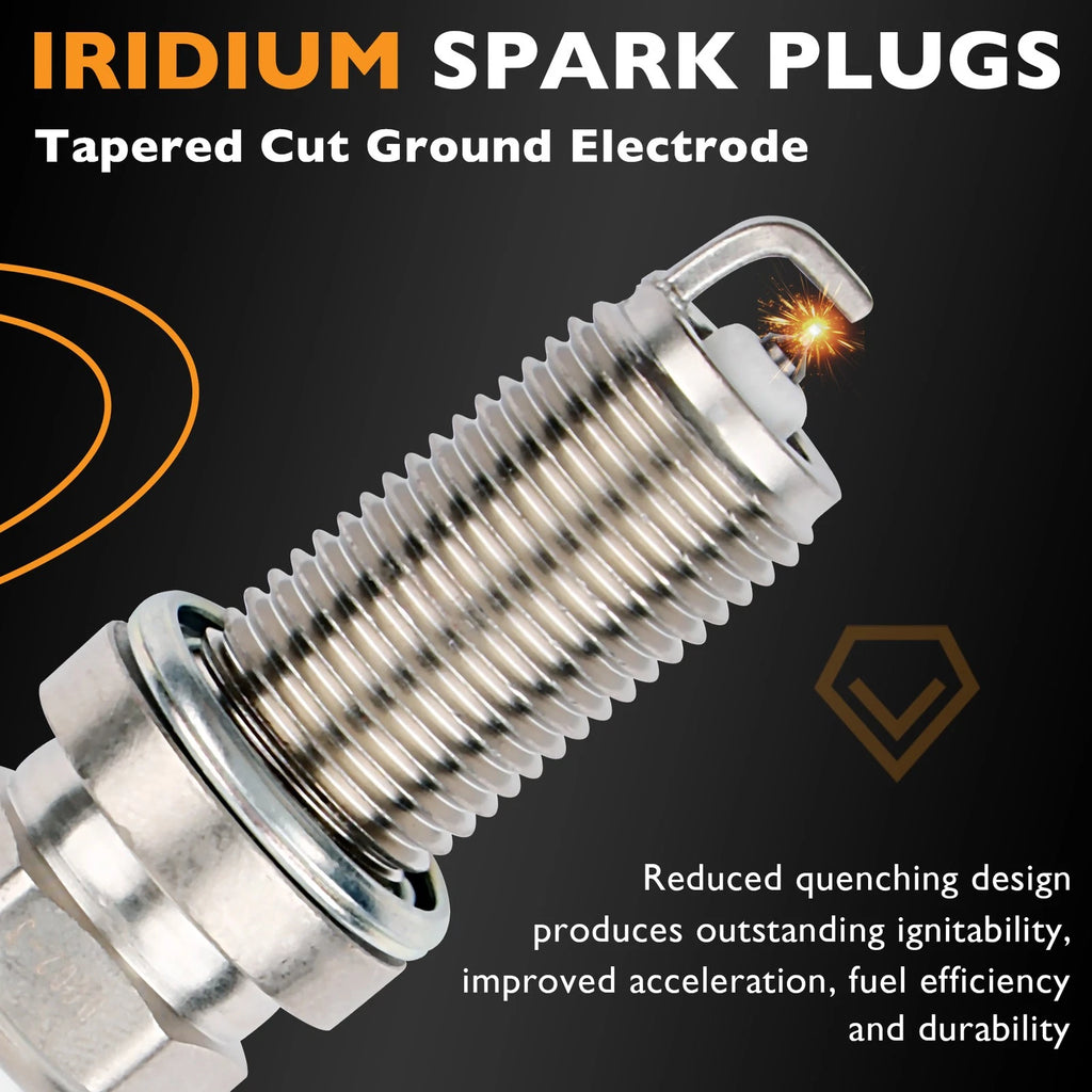 4X Ignition Coils & Iridium Spark Plugs for Kia Sorento, Hyundai Tucson (2009–2013)