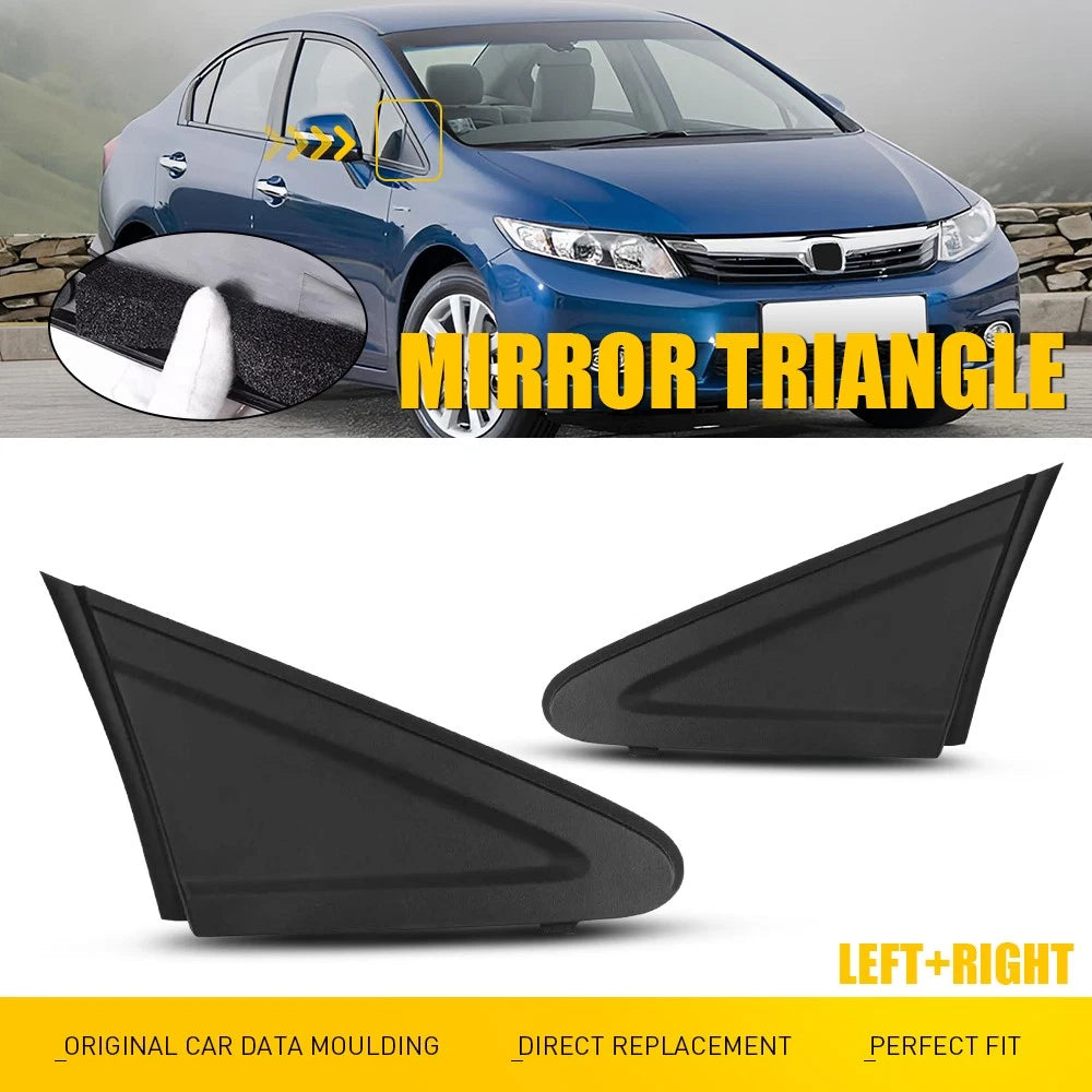 Set of 2 Mirror Corner Triangle Molding Fender Trim for Honda Civic (2012–2015)