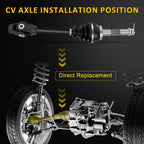 CV Axles for Polaris Sportsman 335 400 500 HO 6X6 Magnum 325