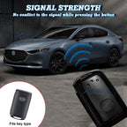 Black Soft TPU Remote Key Fob Cover for Mazda CX-9 (2020-2023)