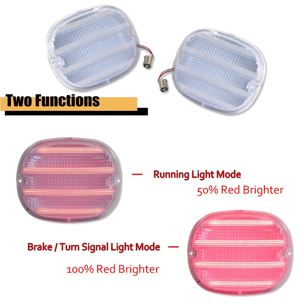 Clear LED Tail Lights for Chevy Corvette C4 ZR1 (1990–1996)