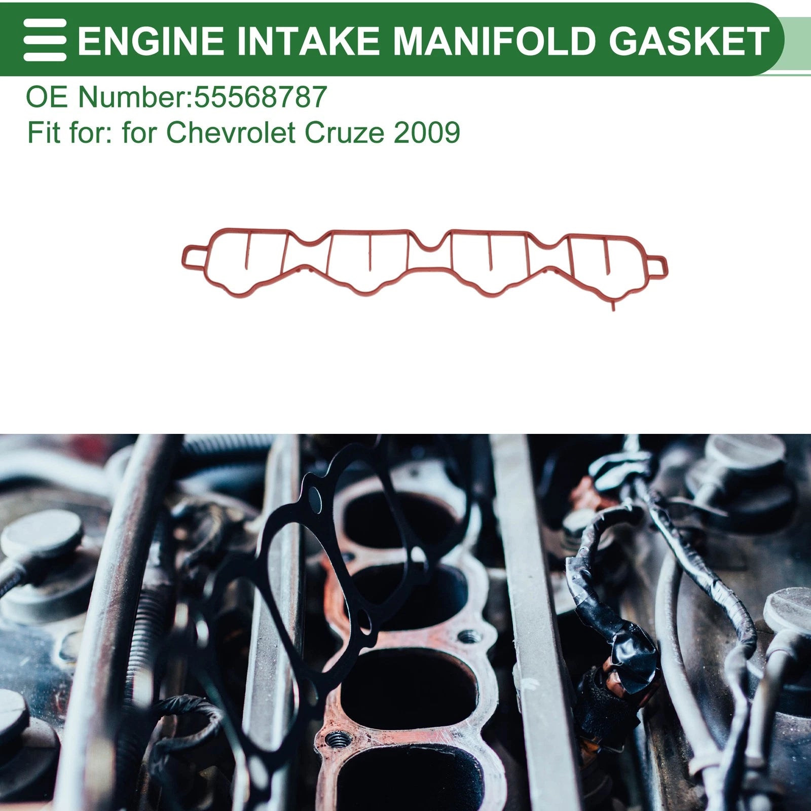 Engine Intake Manifold Gasket for Chevrolet Cruze (2009) No. 55568787