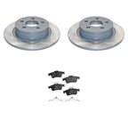 DuraGo Rear Rotors & Hella Ceramic Disc Brake Pads Kit for Ford Transit Connect (2010–2023)