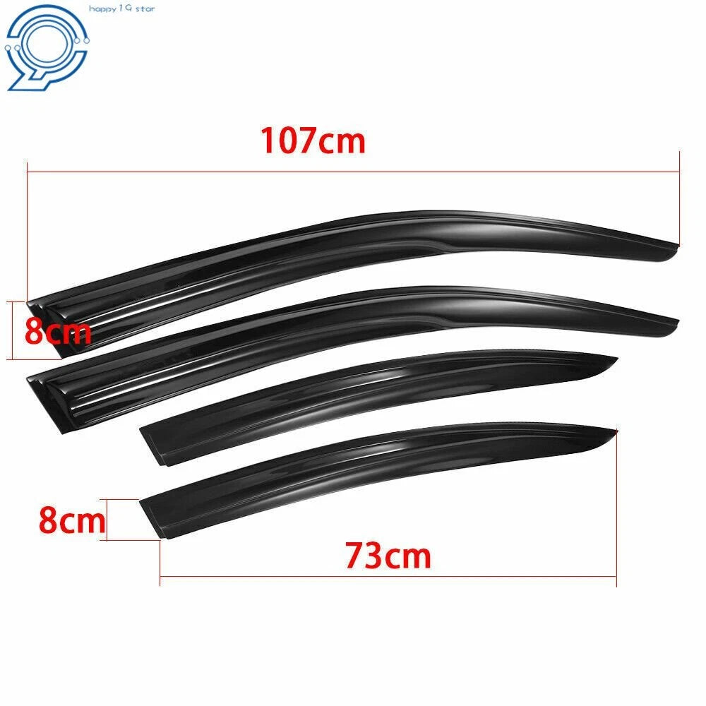 Window Vent Visors for Mitsubishi Lancer (2008-2017) Mugen Style
