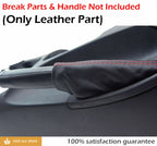 E Brake Boot Cover for Nissan 370Z (2008–2019) Black Red Stitch