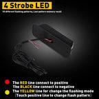 4X Amber LED Emergency Beacon Strobe Lights for Car Truck