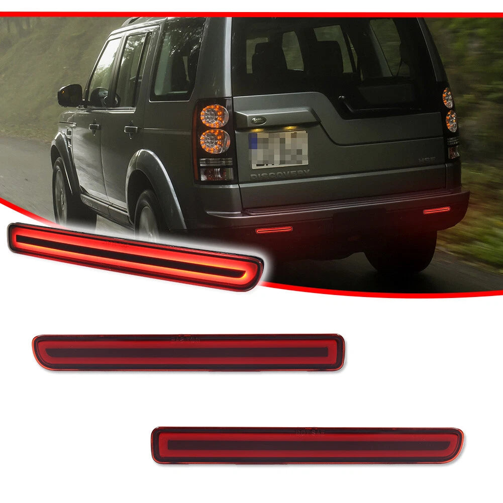 Set of 2 Red Rear Bumper Reflectors for LR3 (2005–2009)