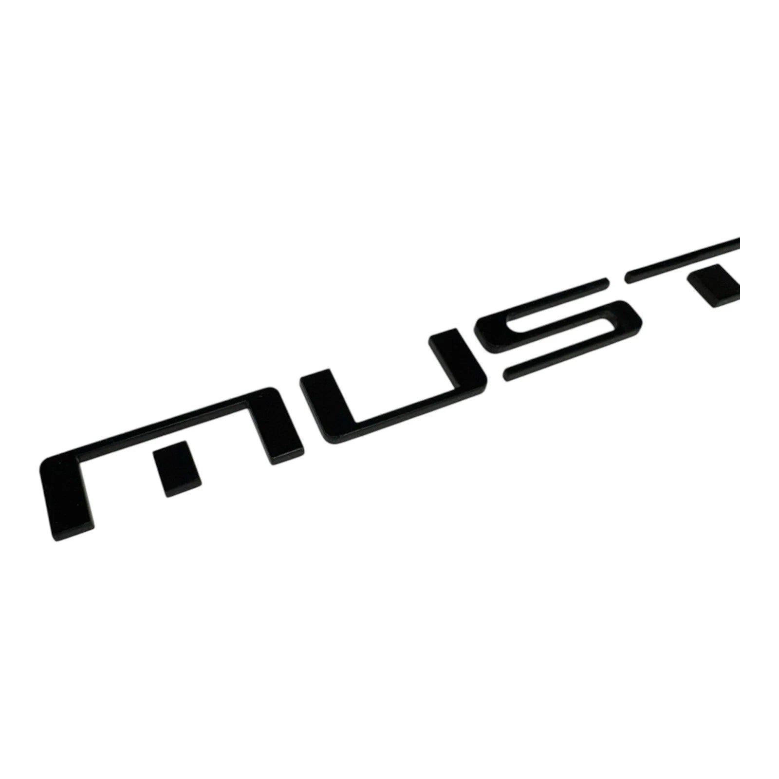 Rear Bumper Letters Inserts Black ABS Replacement for Ford Mustang (1987–1993)