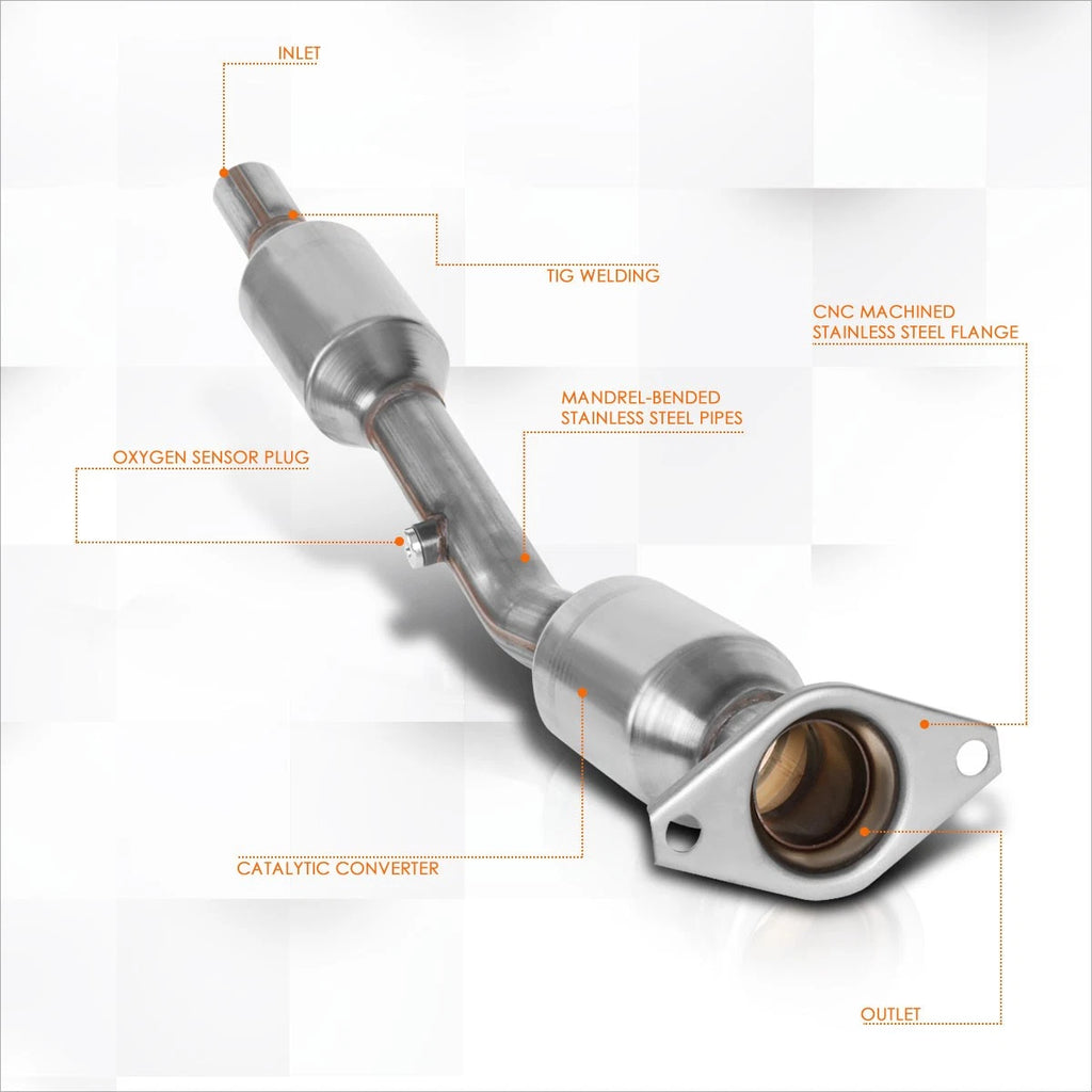 Bolt-On Center Exhaust Catalytic Converter Bend Pipe for Toyota Prius (2004–2009)