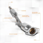 Bolt-On Center Exhaust Catalytic Converter Bend Pipe for Toyota Prius (2004–2009)