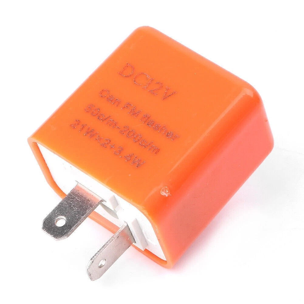 2X 12V 2-Pin Flasher Relay for LED Turn Signal Bulb
