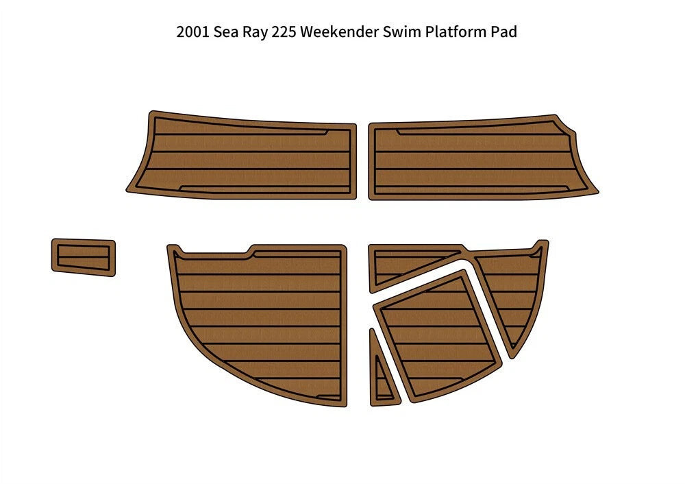 EVA Foam Teak Deck Flooring for Sea Ray 225 Weekender (2001)