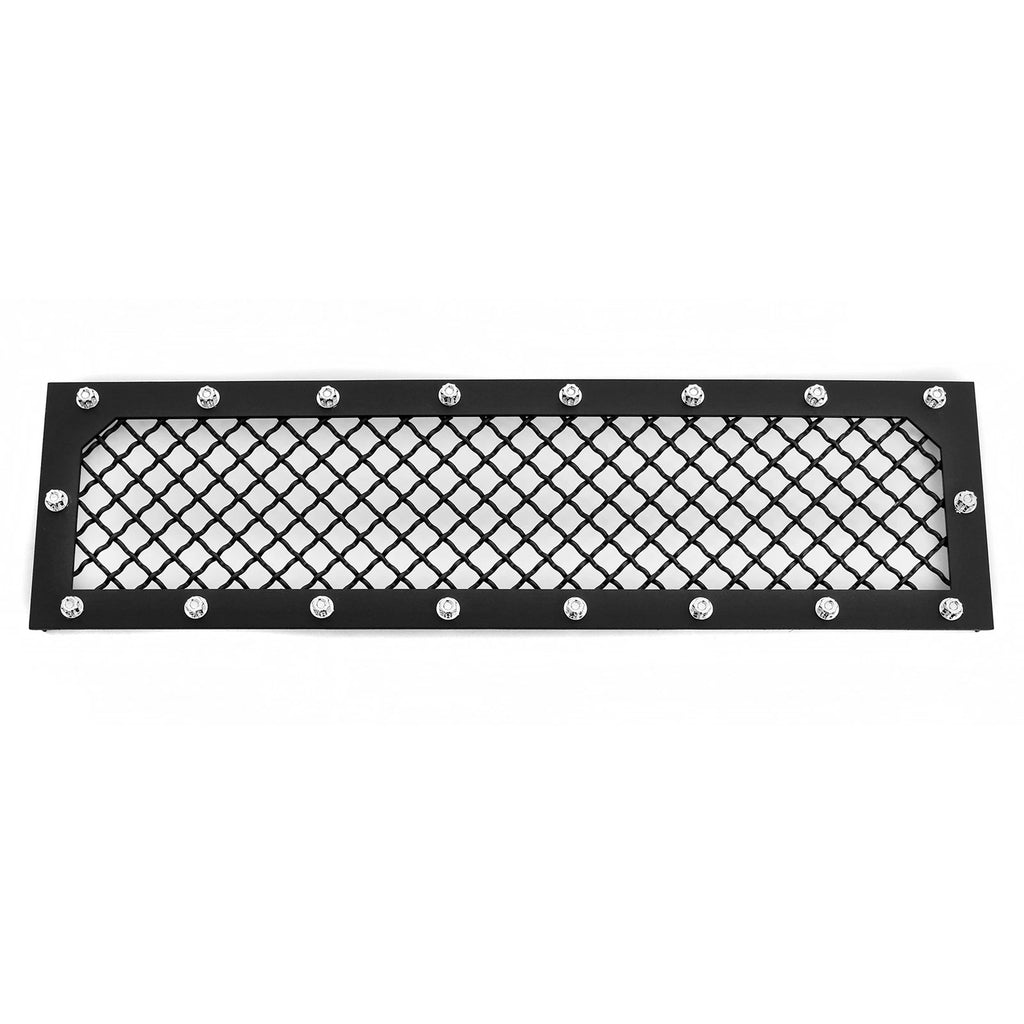 Lower Bumper Grille Insert for Ford F-150 (2015-2017) Black Mesh Steel