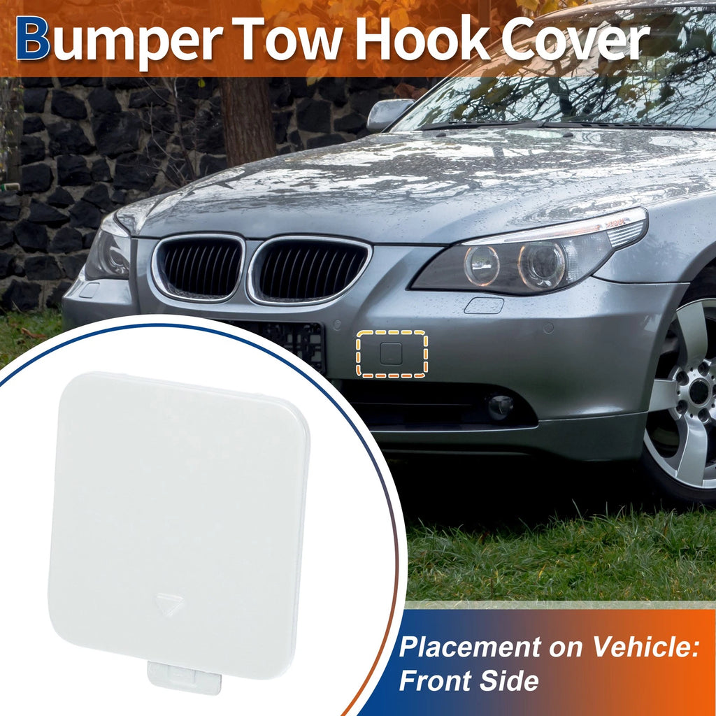 Tow Hook Cover for BMW 525i 530i 550i (2001–2007) No. 51117111787 White
