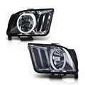 Smoke Lens LED Halo Headlights for Ford Mustang (2005–2009)