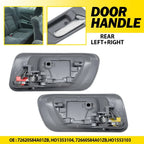 Door Handle Set 2Pcs for Honda Accord (1998–2002) Rear Inner Gray Housing