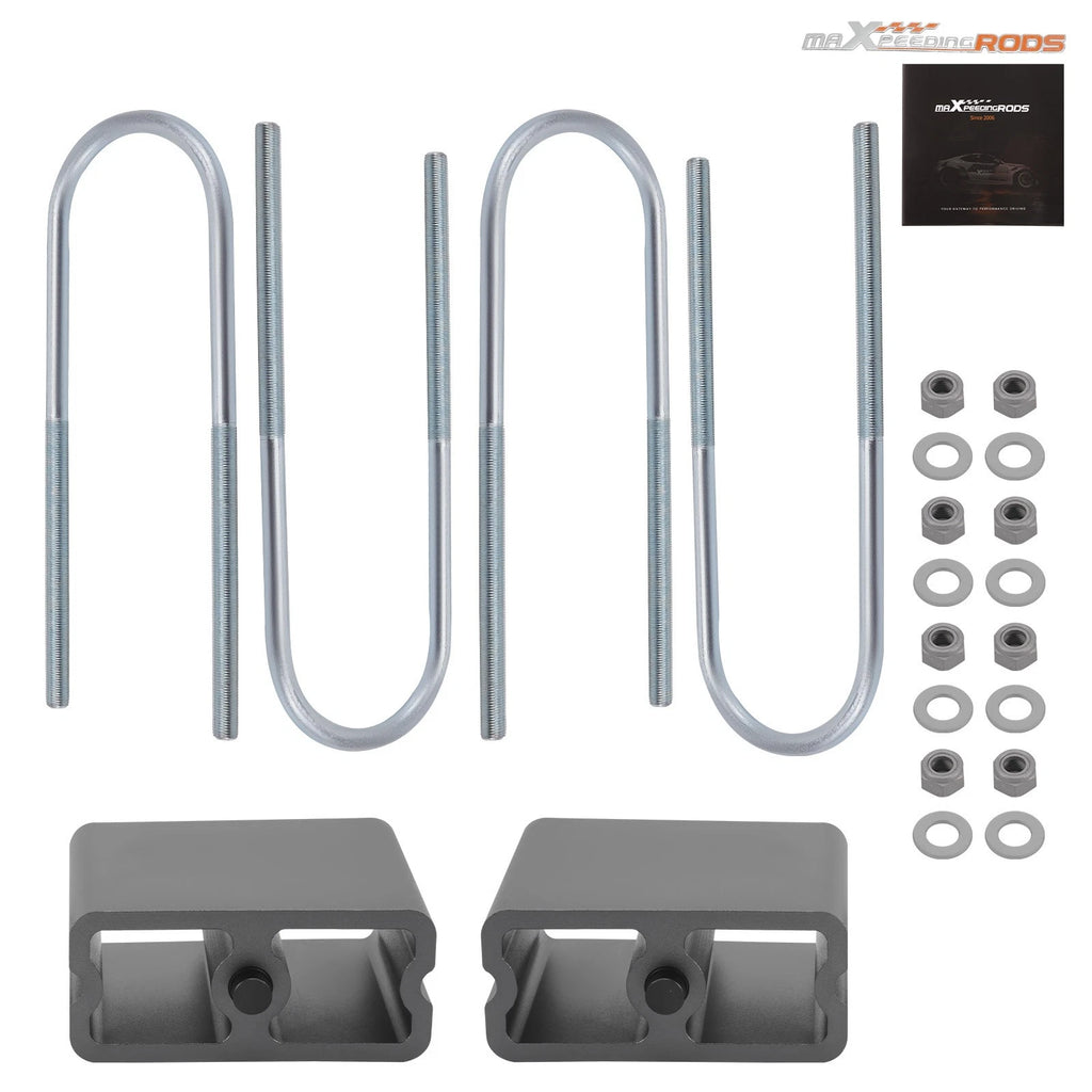 4-Inch Drop Lowering Blocks Kit for Mini Pickups & Trucks (3" Axle Tube)