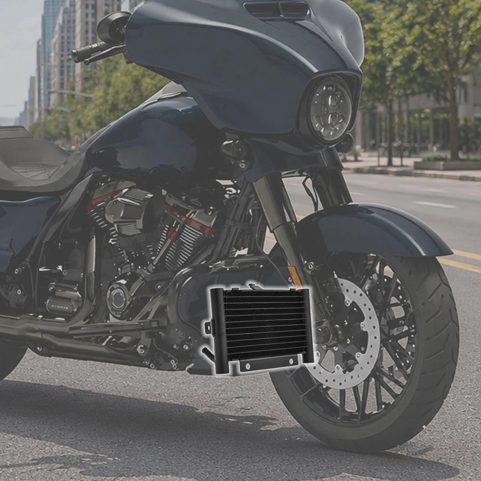 Aluminum Oil Cooler Radiator for Harley Electra Glide (2017–2023)