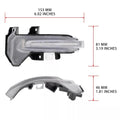 Clear Dynamic LED Side Mirror Turn Signal Light for Toyota Tundra Sequoia (2022–2023)