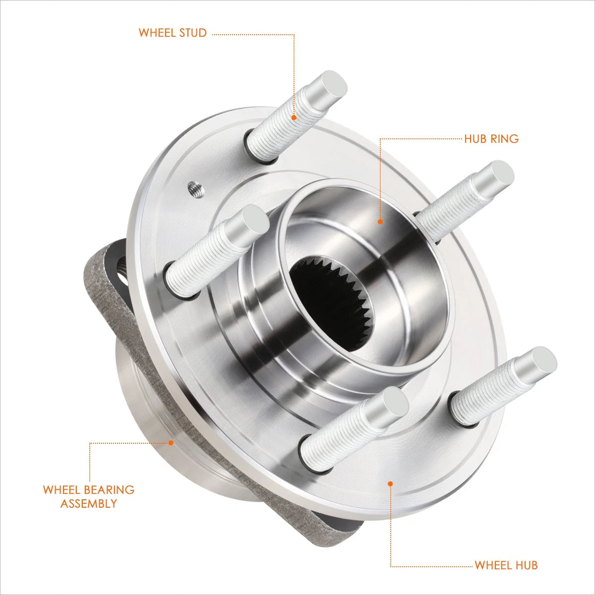 Set of 2 Wheel Hub Bearing Assembly for Buick Verano/Cadillac ATS (2012–2019)