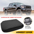Leather Center Console Lid Armrest Cover for Ford F150 (2021–2023)