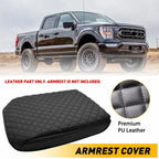Leather Center Console Lid Armrest Cover for Ford F150 (2021–2023)