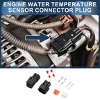 2 Pin Engine Water Temperature Sensor Connector Plug for Nissan 