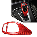 Carbon Fiber Gear Shift Knob Cover Trim for BMW 1 2 3 4 5 6 Series X3 X5 X4 (2011–2023)