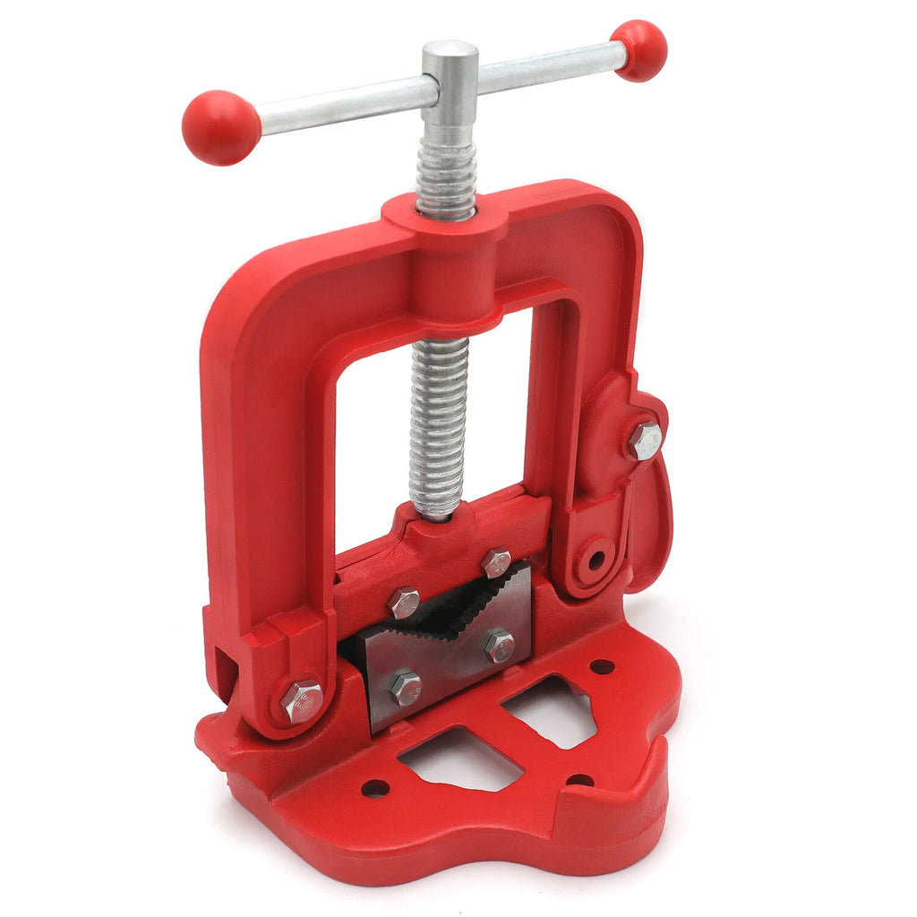 Heavy Duty Cast Iron Hinged Pipe Vise for 3-12cm Tubes
