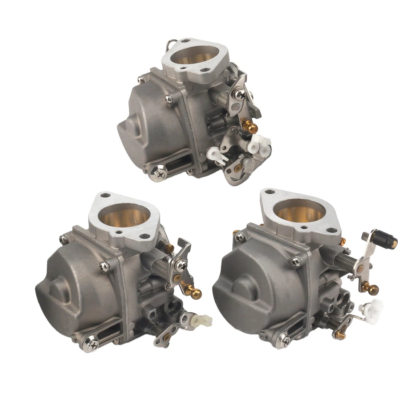 Set of 3 Carburetors for Yamaha 2-Stroke 90HP Outboard (6H1-14301/14302/14303)