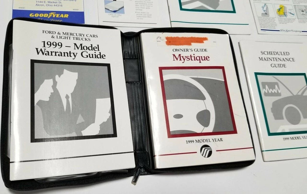 Owners Manual Collection with Case for Mercury Mystique (1999)