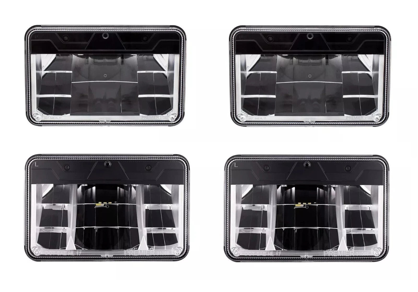 4x6 LED Headlights ULTRALIT Low High Beam Replacement for Universal (2000–2026)