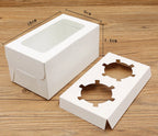Cupcake Box Case with Window (Set of 25) for Wedding Party Muffins