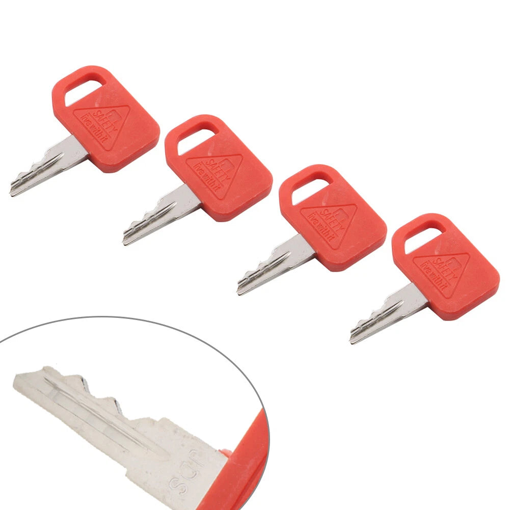 4Pcs Ignition Key T209428 KV13427 for John Deere Skid Steer (N/A)