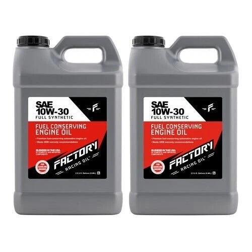 5 Gallon Factory Racing Oil SAE 10W-30 Full Synthetic API SP GF-6A for Auto
