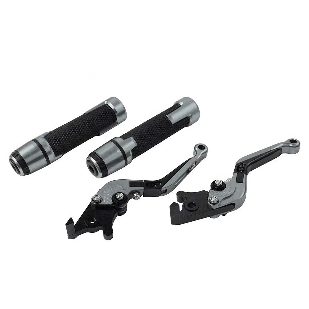 Folding Titanium Brake Clutch Lever Grip Set for Yamaha FJR XJR 1300 (2001-2018)