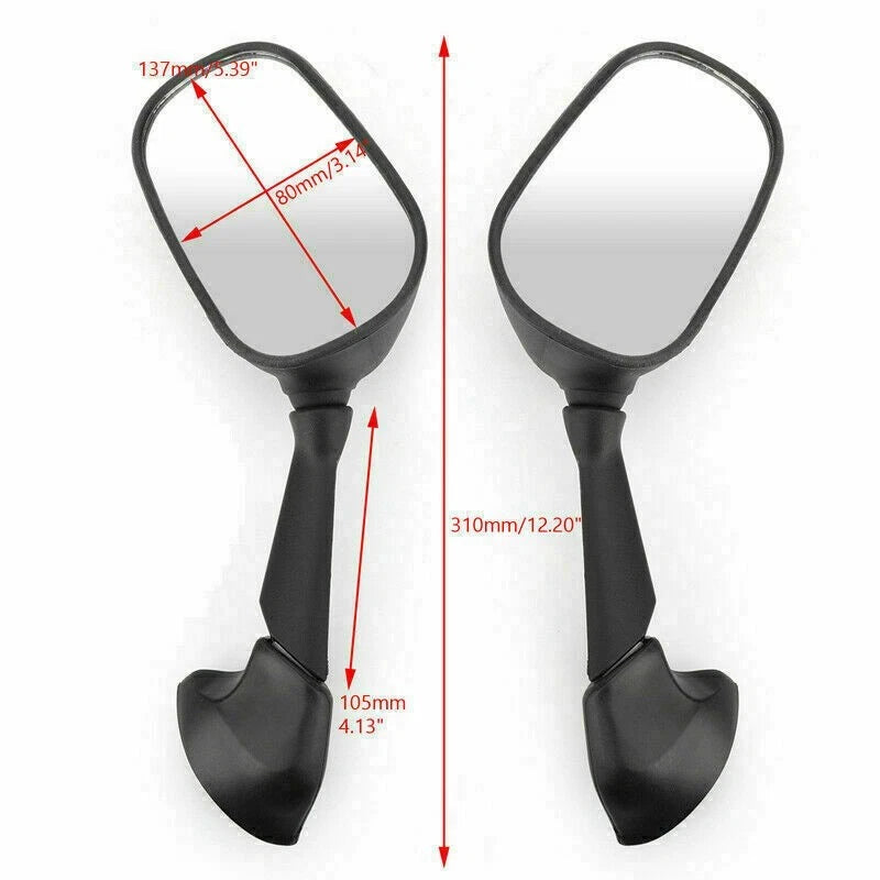 Left & Right Rear View Mirrors Pair for Yamaha YZF-R1 (2007–2008), YZF-R6 (2006–2007)