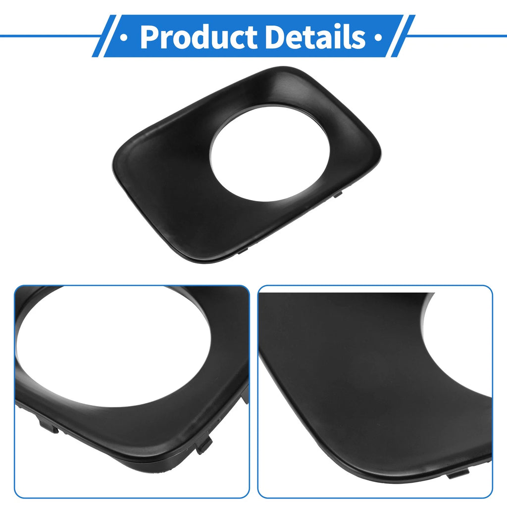Front Right Fog Light Grill No.HO1039101 for Honda Pilot (2009–2011) Black ABS