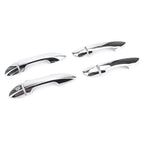Set of 8 Silver Door Handle Cover Trims for Toyota Corolla (2014–2018)