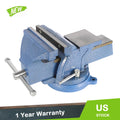 6" Mechanic Bench Vise Table Top Clamp with Locking Swivel Base