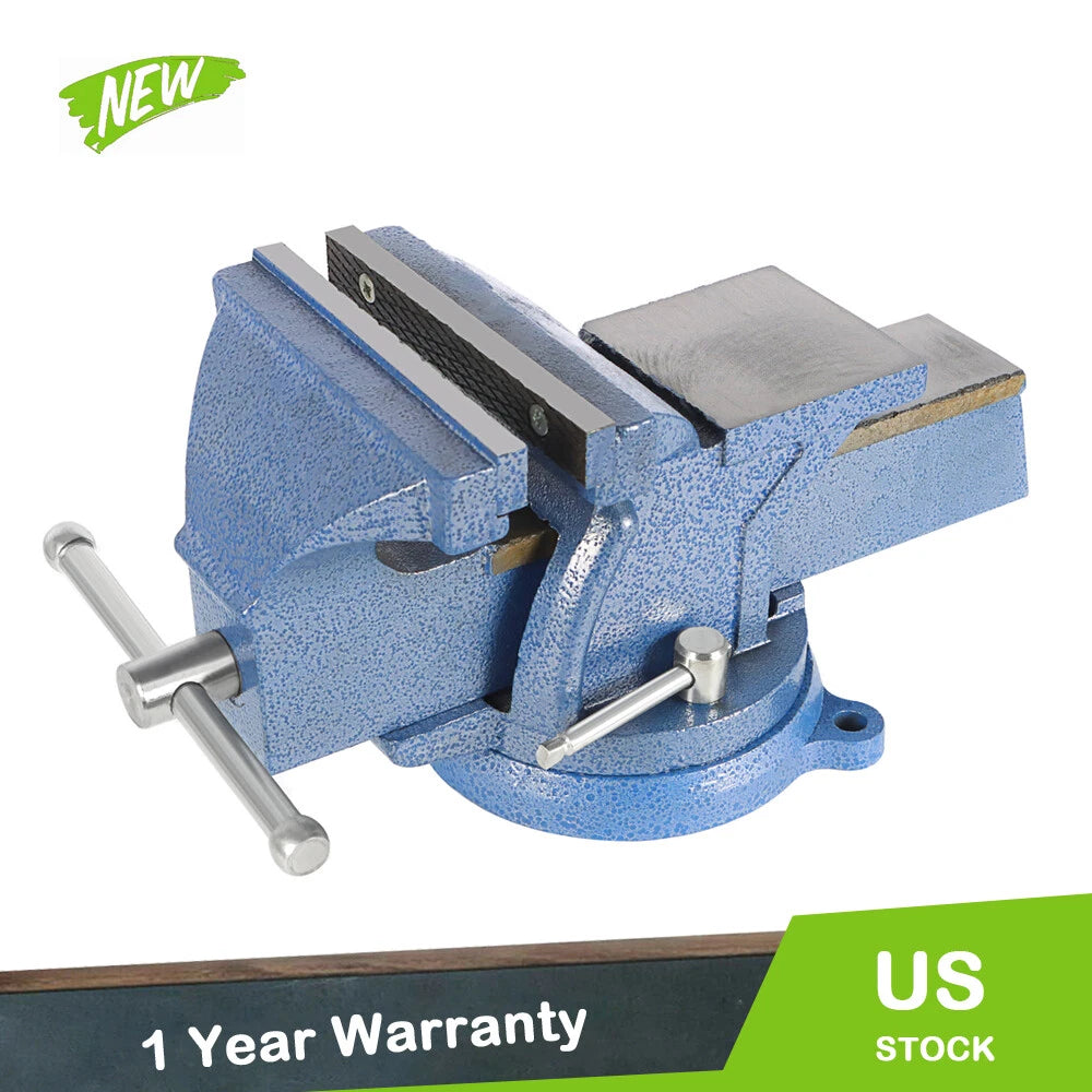 6" Mechanic Bench Vise Table Top Clamp with Locking Swivel Base