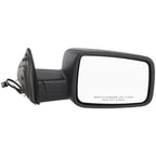 Right Manual Folding Mirror for Ram 1500 2500 3500 (2013–2022) Textured Black